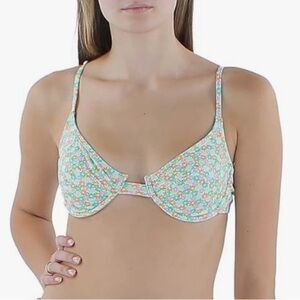 Cotton On NWT floral bra bikini top, medium